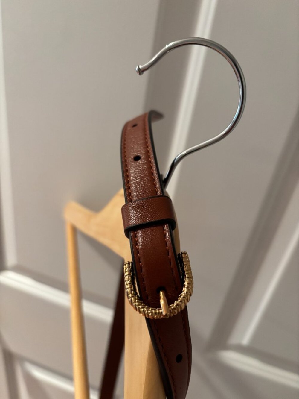 Cole Haan Celenea Saddle Bag, Natural Tan-Straw - Picture 6 of 8